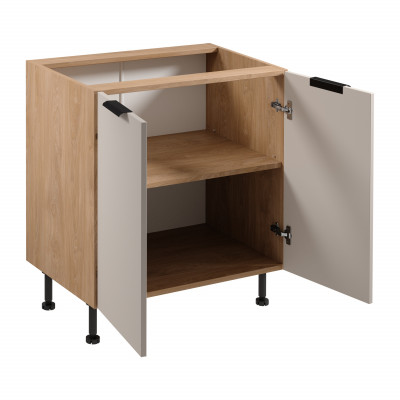 Mobilní kuchyňský stůl pod pracovní deskou se dvěma dveřmi