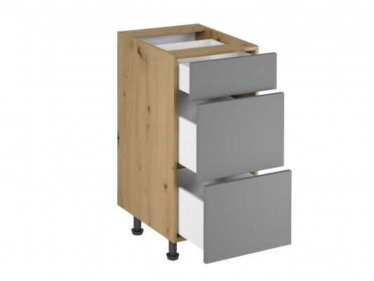 Komoda s šuplíky do kuchyně 3 šuplíky