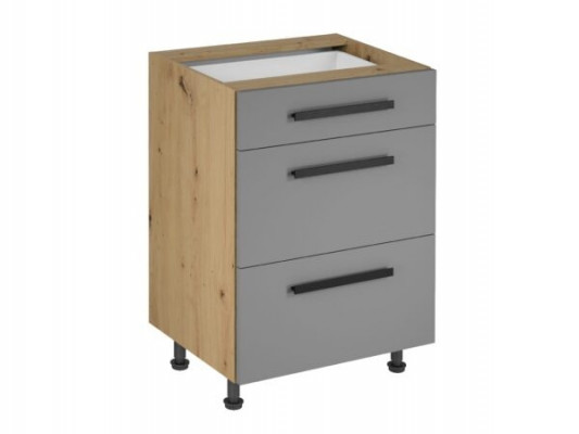 Mobilní kuchyně s dřevěnými zásuvkami