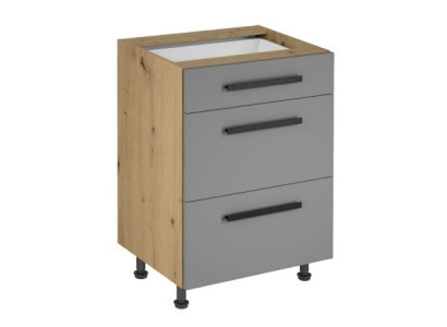 Mobilní kuchyně s dřevěnými zásuvkami