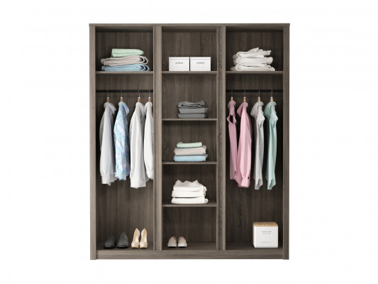 Skříň do ložnice, multifunkční, z dřevěného materiálu