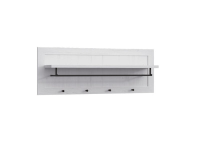 Nástěnný věšák na oblečení s policí