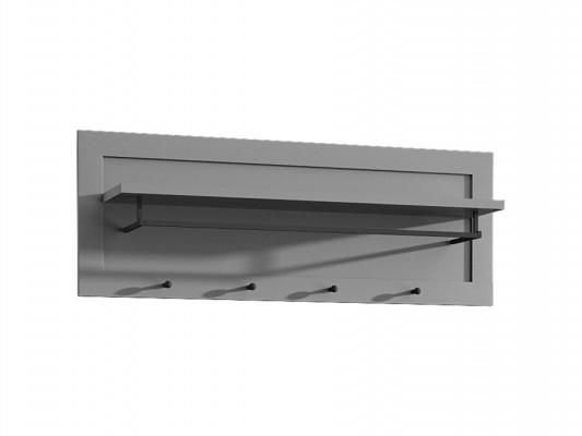 Nástěnný věšák s tyčí na oblečení