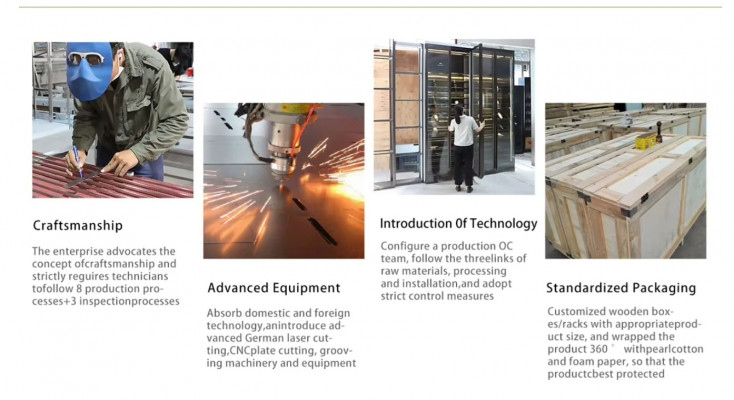 Eleganter Weinschrank aus Edelstahl in Gold mit Dual-Zone-Kühlung