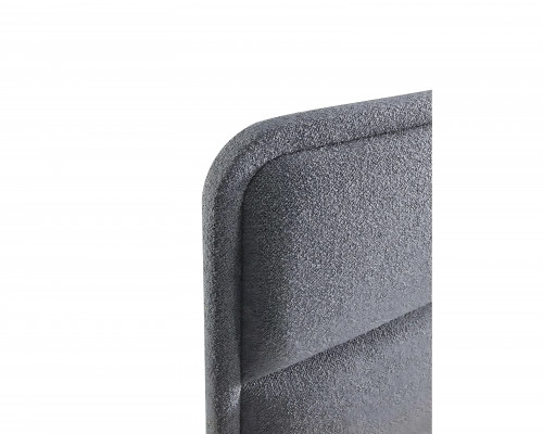 Modernes graues Bett mit Matratze aus Textil und Holz