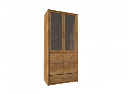 Buffetová vitrína kuchyňský nábytek skříň s prosklenými dvířky zásuvka