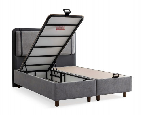 Das elegante und stabile Bett mit Matratze bringt Charme in die Einrichtung.