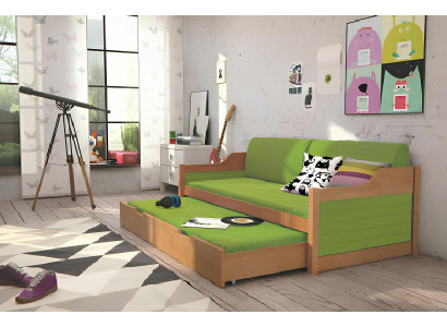 Sofa s funkcí spaní se zásuvkami, manželská postel, patrová postel, postele David