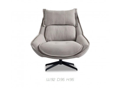 Drehbarer Sessel Luxus Ohrensessel Loft Möbel Design Stuhl Einsitzer Sofa Couch