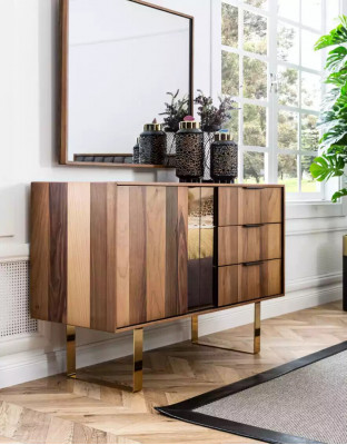 Luxuriöse Kommode mit Spiegel für Schlafzimmer im modernen Stil