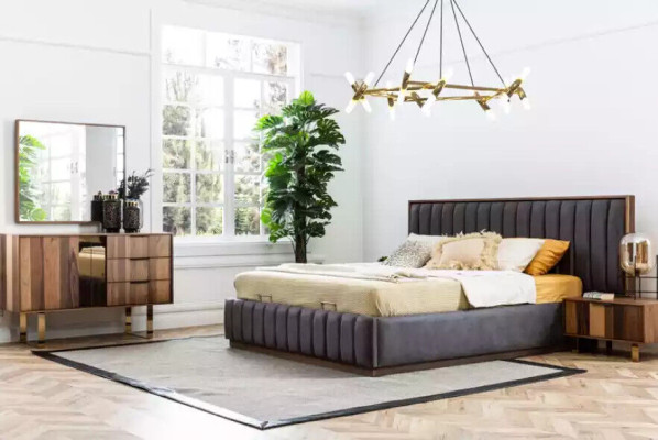 Rechteckige Nachttische Holz Tisch Nachttisch Schlafzimmer Beistelltisch