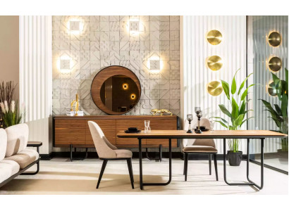 Esstisch 4x Stühle Esszimmer Set Essgruppe Modern Sideboard Garnitur