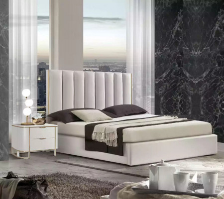 Bett 2x Nachttische Kommode 6tlg.Schlafzimmer Set Design Luxus neu