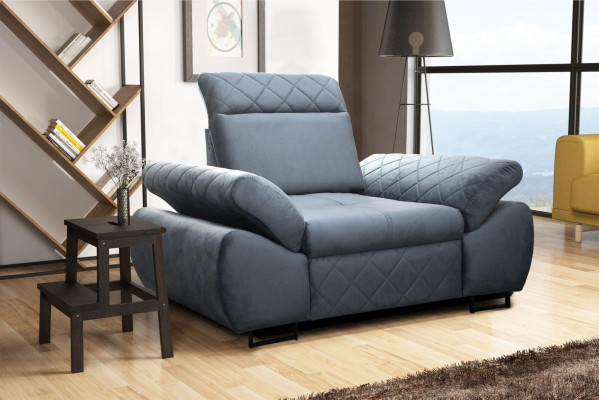 Sessel 1 Sitzer Polster Sofas Lounge Club Möbel Design Wohnzimmer Textil Couch