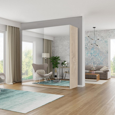 Kleiderschrank Spiegel Schränke Holz Schlafzimmer Schwebetürenschrank Schrank