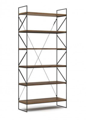 Wandregal Moderner Bücherschrank Wohnzimmer Regal Designer Holzmöbel