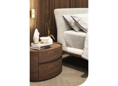Designer Holz Nachttisch Modernes Design Echtholz Schlafzimmer Möbel