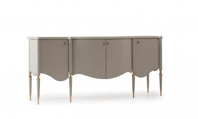 Anrichte Sideboard Schrank Holz Beige Kommode Esszimmer Möbel