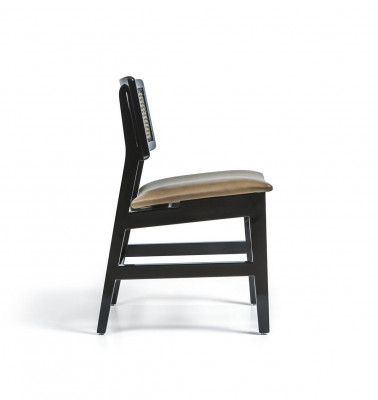 Esszimmer Stuhl Schwarz Holzstuhl Neu Möbel Polster Sitz Design Modern