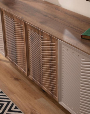 Modernes Grünes Polstersofa Wohnzimmer Designer Anrichte Luxus Anrichte