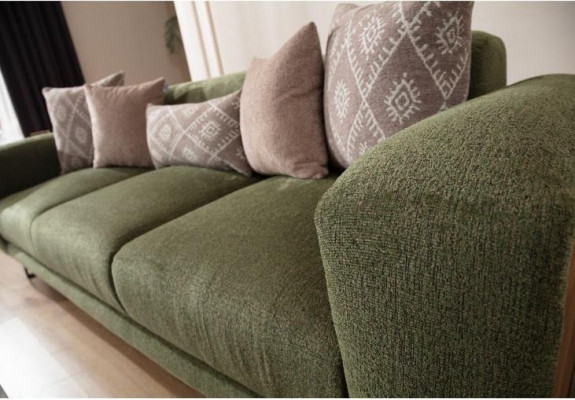 Modernes Grünes Polstersofa Wohnzimmer Designer Anrichte Luxus Anrichte