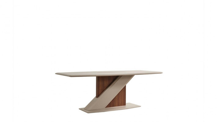  Schicker bequemer Esstisch im Esszimmer in beige Farbe aus Qualitätsholz