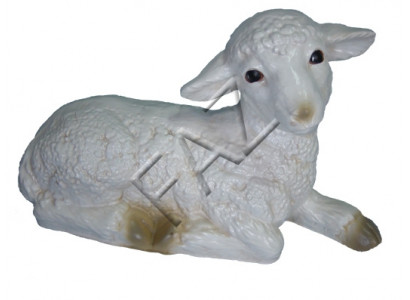 Design Schaf liegend Figur Garten Statue Skulptur Figuren Skulpturen Deko Neu