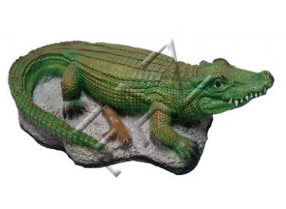 Design Krokodil Figur Statue Skulptur Figuren Skulpturen Garten Dekoration Neu