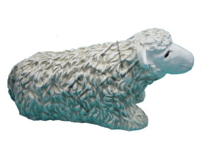 Design Schaf liegend Figur Garten Statue Skulptur Figuren Skulpturen Deko Neu