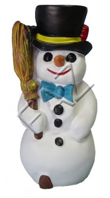 Big Schneemann Figur Garten Statue Skulptur Figuren Skulpturen Deko Weihnachten