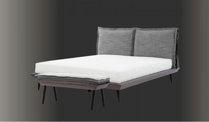 Bett Grau Schön Design Modern Luxus Betten Schlafzimmer Elegantes Möbel