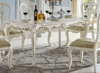 Barock Klassische Esszimmer Garnitur Stühle Essgruppe 6x Lehnstuhl Massivholz