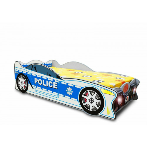 Polizei Auto Bett Betten Kinderbett Jugendbett Polizeiauto & Matratze Kind