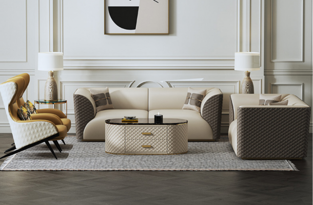 Garnitur 3+2 Sitzer Couchtisch Beistelltisch Wohnlandschaft Sofa Couch 3tlg