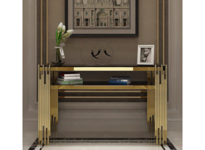 Konsolentisch Marmor Wohnzimmer Schlafzimmer Schminktisch Edelstahl