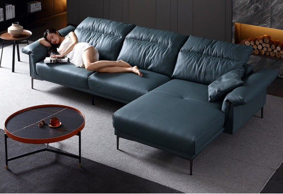 Wohnzimmer L-Form Modern Elegant Wohnlandschaft Design Sofa Couch Polsterung