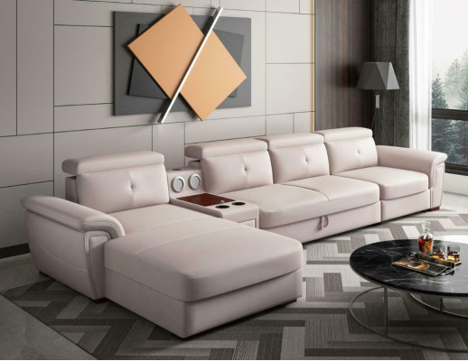 Sofa Couch Ecksofa L-form Polster Modern Sitz Relax Luxus Möbel Wohnlandschaft