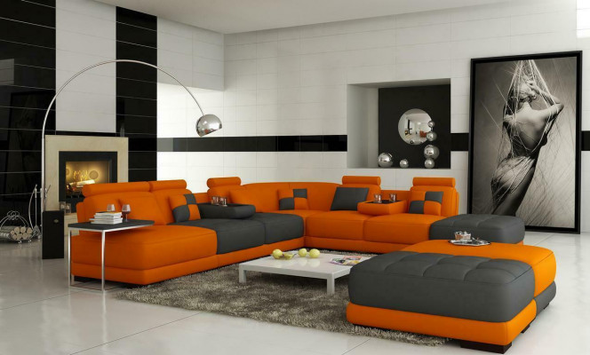 XXL Designer Wohnlandschaft Polster L Form Ecksofa Eck Garnitur Sofa