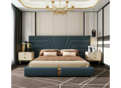 Designer Bett 180x200 Leder Textil Betten Doppel Schlaf Zimmer Luxus