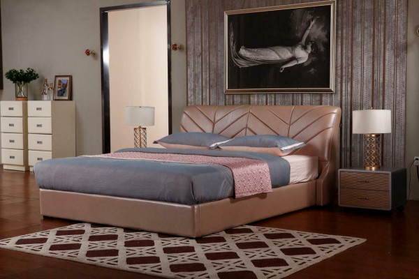 Modernes Luxus Design Bett XXL Betten Stil Hotel Doppel Leder 140 160