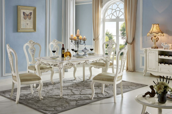 Königlicher Esstisch Holztisch Barock Rokoko Tisch Esszimmer Klassisch