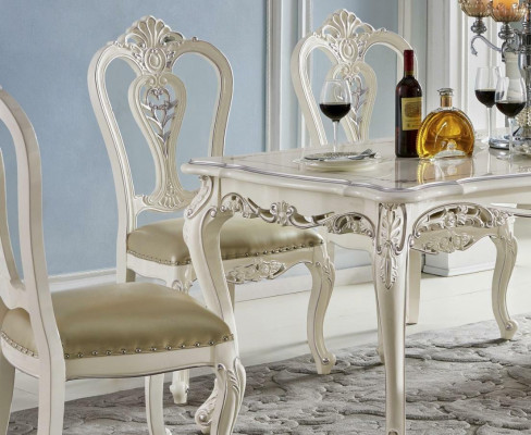 Königlicher Esstisch Holztisch Barock Rokoko Tisch Esszimmer Klassisch