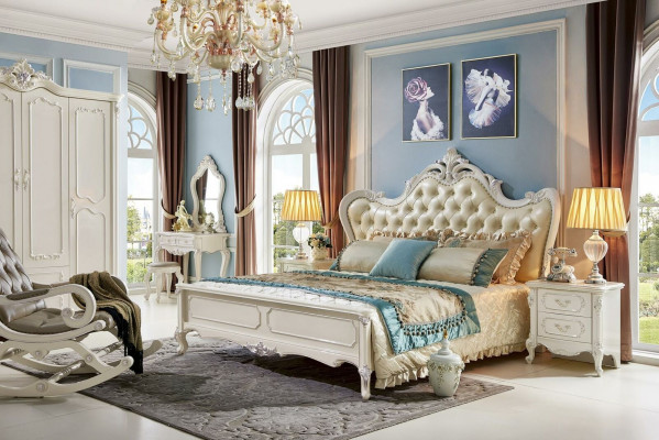 Tisch Klassische Konsole Spiegel Schminktisch Schlafzimmer Kommode