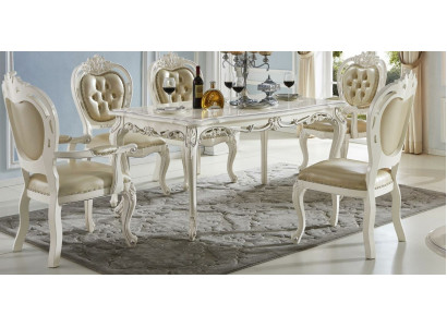 Esstisch Massivholz Komplett Set 6x Stühle Set Ess Esszimmer Tisch Tische 7tlg