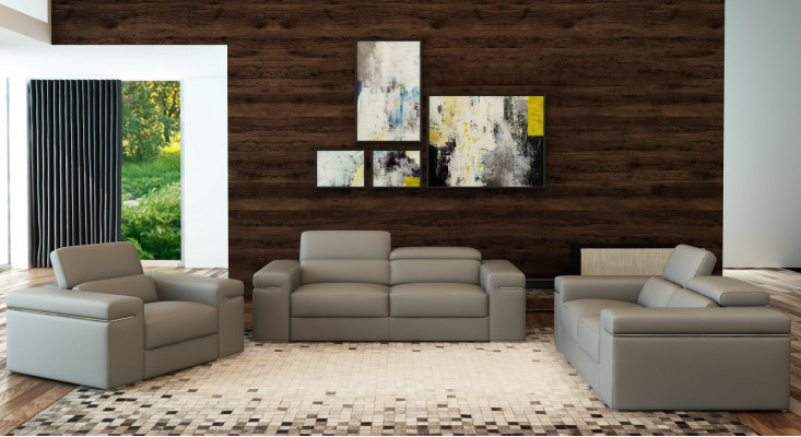 Sofagarnitur Couch Polster Leder Sofa Wohnzimmer Sitz 3+2+1 Set Garnituren