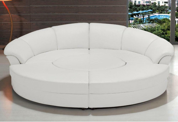 Runde xxl polster wohnlandschaft couch rund eck sofa ledersofa sitz eck garnitur