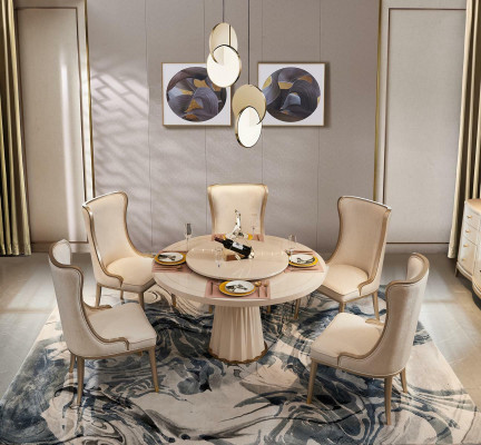 Design Stuhle Massivholz Amerikanischer Stil Polster Gruppe Sitzgarnitur Echtes