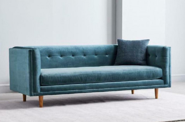 Wohnlandschaft Stoff Sofa 3 Sitzer Relax Sitz Design Couch Lounge Sofas Textil