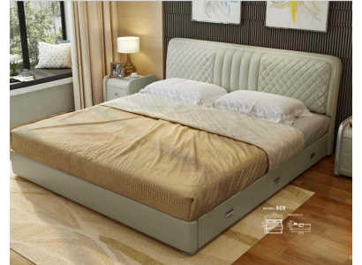 Stoff Design Bett Doppel Betten Luxus Ehe Modernes Hotel Gestell Schlaf