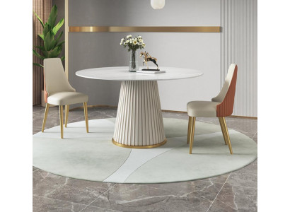 Luxus Tische Runder Tisch Runde Design Möbel Edelstahl Esszimmer Esstische Neu